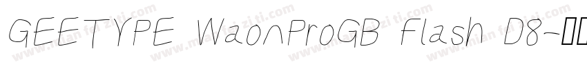 GEETYPE WaonProGB Flash D8字体转换